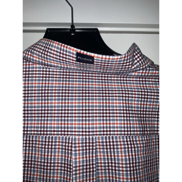 Jos A Bank Tailored Fit Long Sleeve Button Down Shirt Men's XL Plaid - Picture 11 of 11